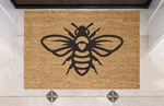 Bee Welcome Personalised Coir Doormat