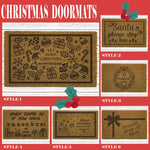 Personalsied Festive Christmas Coir Door Mat - Custom Xmas Door Decoration 🎄🎅