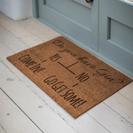 Gin Lover's Welcome Personalised Coir Doormat - 'Do You Have Gin? Yes - Come In! No - Go Get Some!