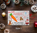Personalised Christmas Eve Treat Board for Santa & Rudolph, Custom Santa Treat Tray 🍪🥛