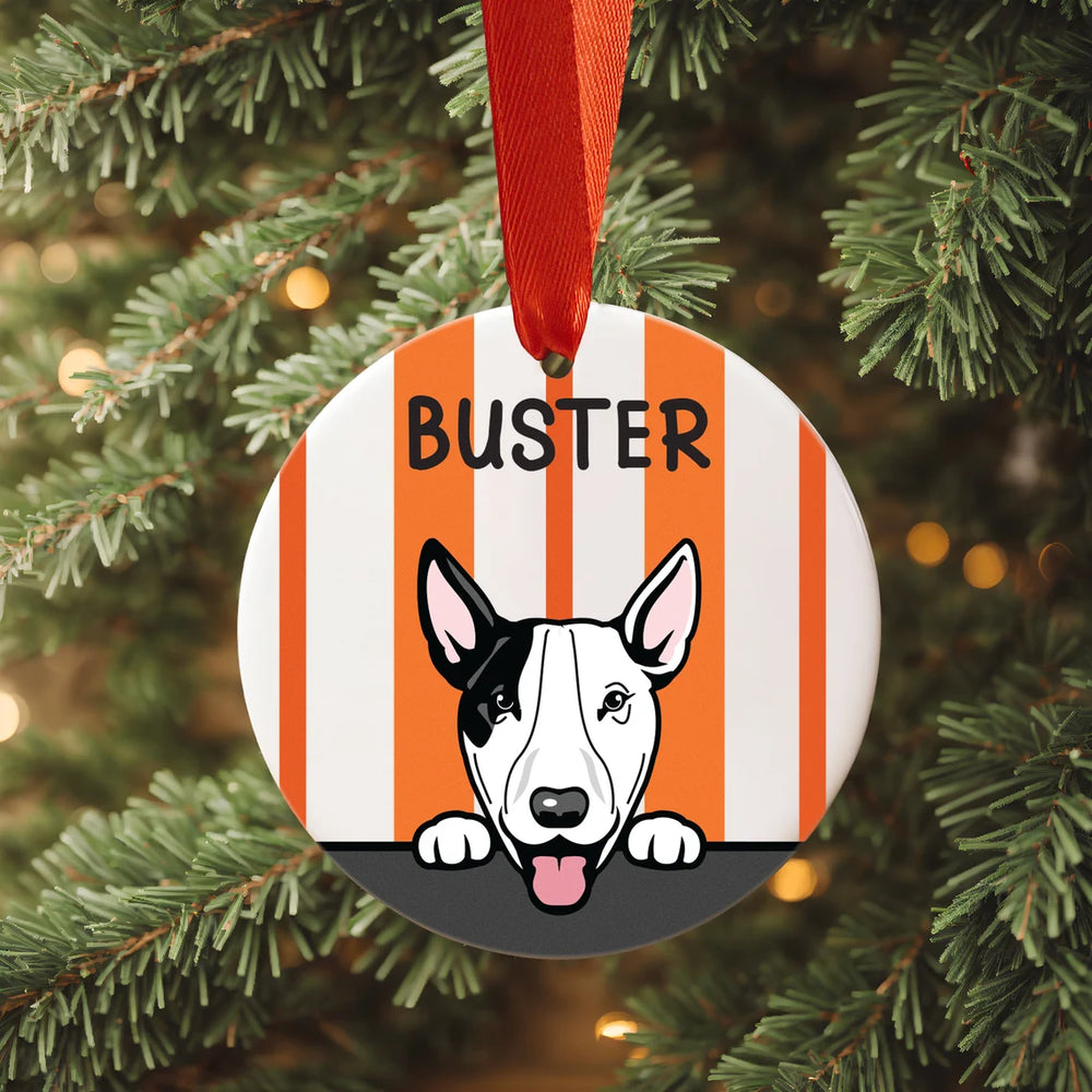 Customisable Ceramic Dog Ornament, Personalised Christmas Tree Decoration For Your Beloved Pet 🐕🎄🐾