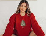 🌟 Christmas Tree Jumper - Woman's Xmas Sweatshirt - Festive Christmas Tree Glow Top 🎄
