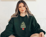 Seasonal Elegance: Christmas Tree Glow Sweatshirt