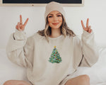 Seasonal Splendor: Decorated Christmas Tree Sweatshirt