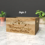 Personalised Christmas Eve Crate – Handcrafted Family Wooden Xmas Keepsake 🎄🎁