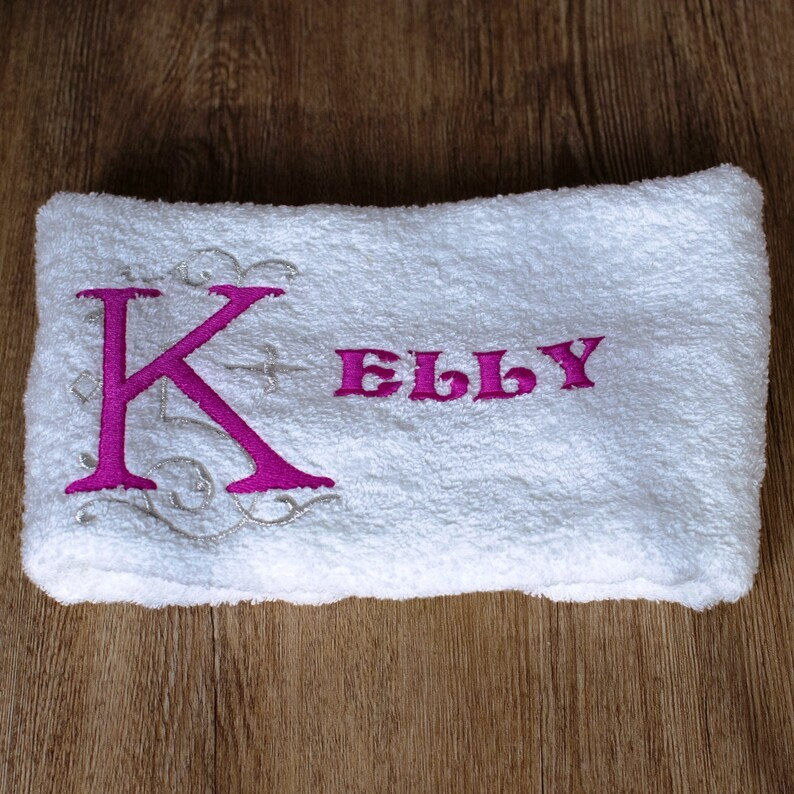 Luxurious Personalized Embroidered Monogram Hand Towels 🛁✨