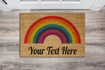 Radiant Welcome Personalised Coir Mat 🌈✨