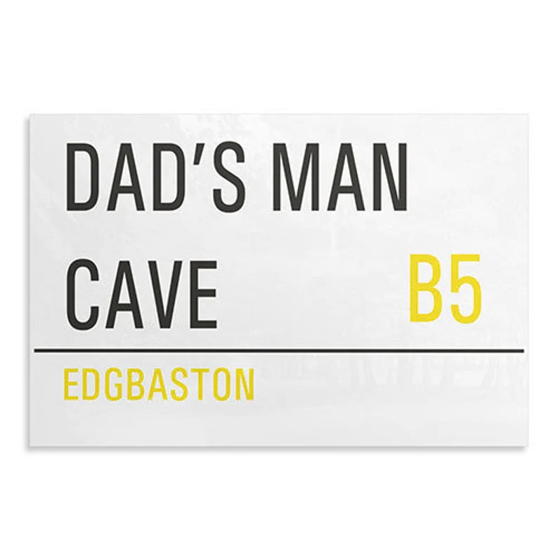 Personalised Metal Street Sign | House Gift, Daddy, Man Cave Sign, Home Decor