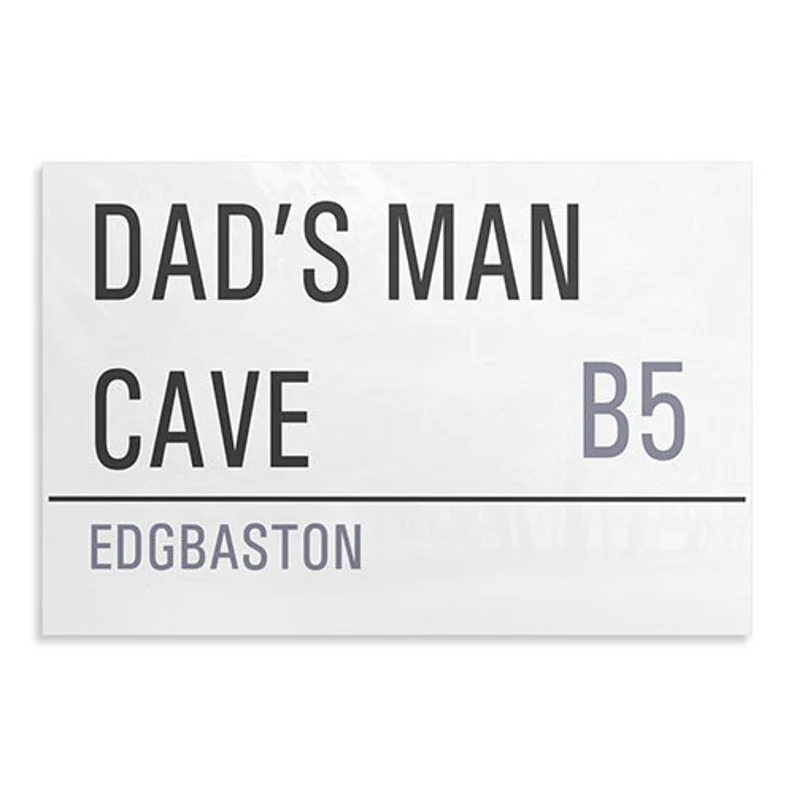 Personalised Metal Street Sign | House Gift, Daddy, Man Cave Sign, Home Decor