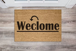 Quirky 'WecLome' - Reversible Personalised Coir Doormat