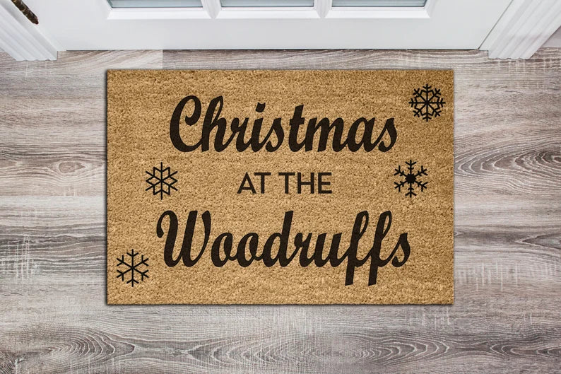 Christmas Custom Doormat - Personalised Festive Xmas Door Decoration 🎄🎅