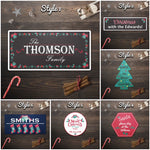 Personalised Family Metal Signs - Custom Festive Xmas Street Sign🎄✨