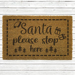 Personalsied Festive Christmas Coir Door Mat - Custom Xmas Door Decoration 🎄🎅