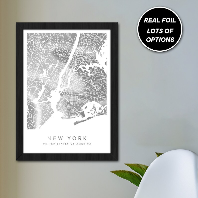 Custom City Gold Foiled Personalised map location print / Moving gift print / Framed or Unframed print / Digital Print Foiled Map Gift