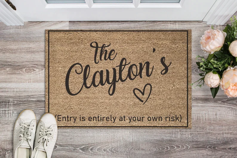 Personalised Natural Coir Door Mat – Step In With Style! 🌟