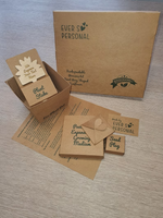 Personalised Environmentally Friendly Biodegradable Gift, Sunflower Grow Kit with Plant Pot, Growing Medium, Seeds, Gift Box & Plant Stake