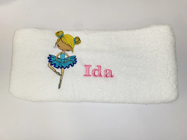 Personalised Embroidered Ballet Dance Bag and Towel Set 🩰💖