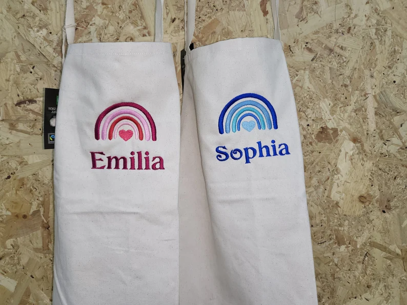 Culinary Creativity: Personalised Kids' Rainbow Apron