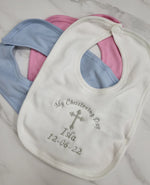 Personalised Christening/Baptism Baby Bib - A Treasured Keepsake for Your Little One's Big Day 👼📅