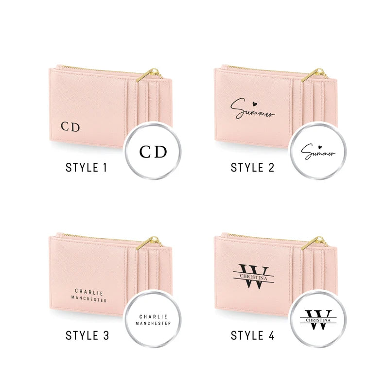 Signature Chic: Personalised Cardholders in Four Stunning Shades & Designs👛✨🎨