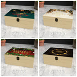 ✨ Custom Printed Christmas Eve Box, Wooden Children's Xmas Festive Keepsake 🎁