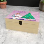 Personalised Festive Wooden Christmas Eve Box - Custom Printed Christmas Eve Keepsake Box 🎄🎁