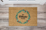 🌟 Personalised Christmas Coir Doormats - Xmas Festive Welcome Doormat Decoration 🎄