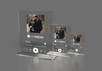 Personalised Song Plaque Playlist Streaming Boyfriend Girlfriend Music Lover Photo Frame with scanable Music Barcode / Link and Album Cover