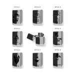 Personalised Engraved Lighter in Metal Gift Tin Chrome Silver