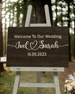 Rustic Wedding Welcome Sign | Four Unique Personalised Styles | Beautiful Reception Detail