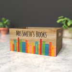 Personalised classroom decor teacher or childs favourite books book crate * Empty* box to fill yourself teacher end of term gift