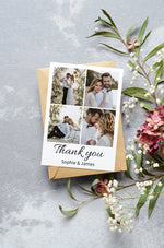 Wedding Thank You Cards, Personalised Wedding Thanks Card, Simple Thank You Cards With Envelopes, Photo postcards, Bulk Thank You Cards