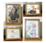Personalised New Baby or Happy Birthday Photo Frame | Laser Engraved Wooden Custom Gift | Any Text | 3 Sizes | Landscape or Portrait