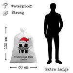🎄 Personalized Festive Christmas Sacks - 60cm x 100cm Santa Sack - Custom Traditional Toy Sack 🦌🎅✨
