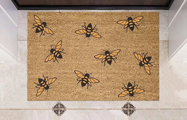 Buzzy Bees Personalised Coir Doormat