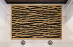 Wavy Lines Personalised Coir Doormat