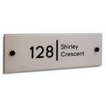 UV Printed White Ceramic House Gate Sign Plaque Door Personalised Number Name Plate