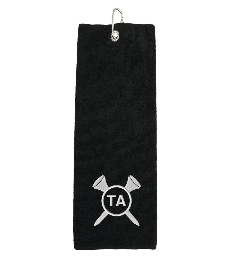 Precision on the Green: Custom Axe Embroidered Golf Towel