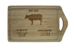 Personalised Wooden Chopping Board - Style 10 Beef Cuts