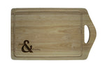 Personalised Wooden Chopping Board Solid  - Style 2 Names & Valetines Gift Idea