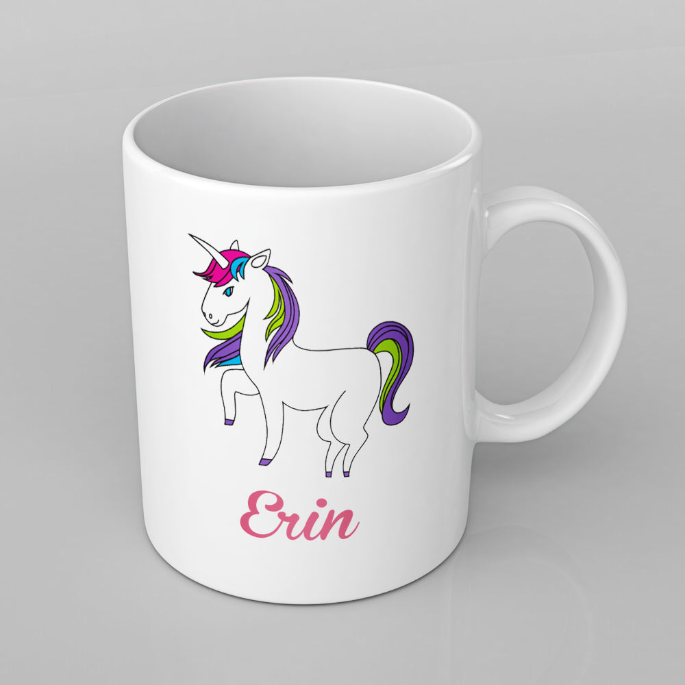 Unicorn design Personalised Mug any name, Custom Made