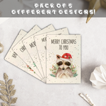 Plantable Festive Christmas Card Pack, Handmade Eco Friendly Wildflower Seed Christmas Card Packs 🌱🎄