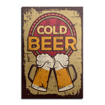 Aluminium High Quality Wall Cold Beer Bar Sign