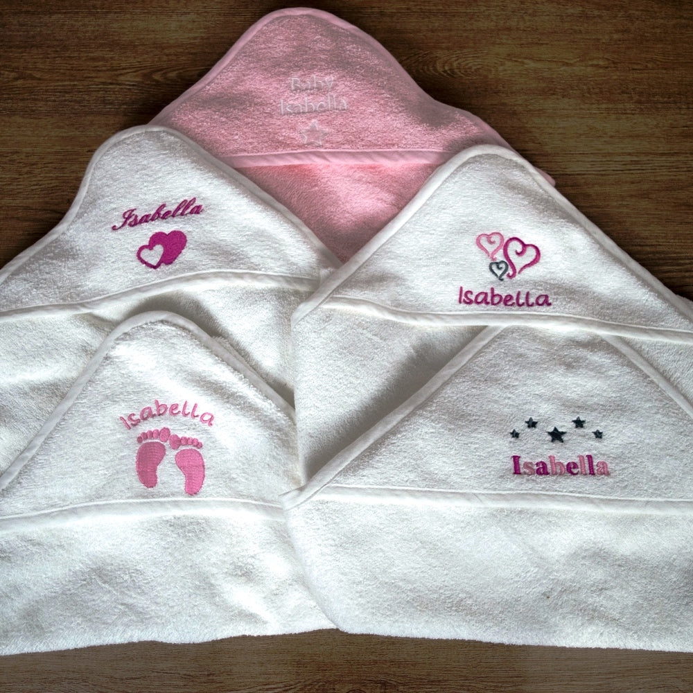 Luxury Personalised Egyptian Cotton Baby Towel – A Snuggle in Every Thread 🌸🛁