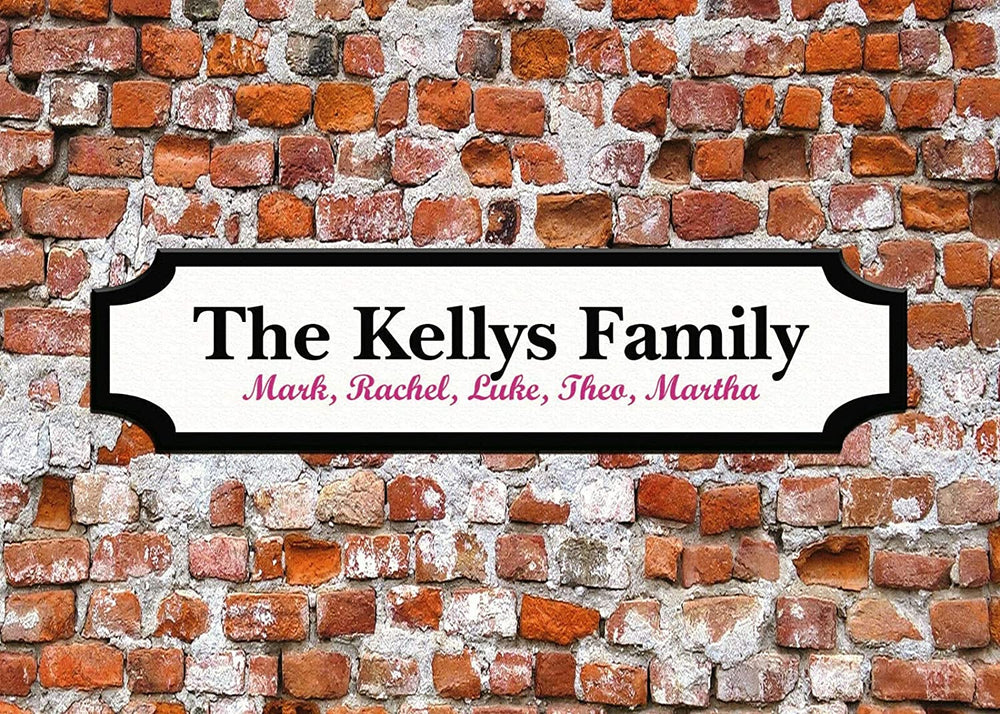 Personalised Family Name Sign. Street Sign. Custom Sign. Weatherproof Street Sign