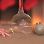 Festive Acrylic Christmas Baubles - Custom Keepsake - Personalised Christmas Tree Decorations 🎄✨