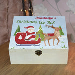 Santa's Magic Sleigh Personalized Christmas Eve Box – Festive Xmas Wooden Keepsake 🎅🛷