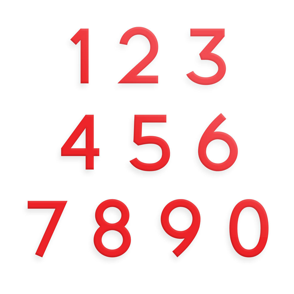 (Single) Number Colourful Acrylic Cut Glass Effect Door House Gate Sig ...