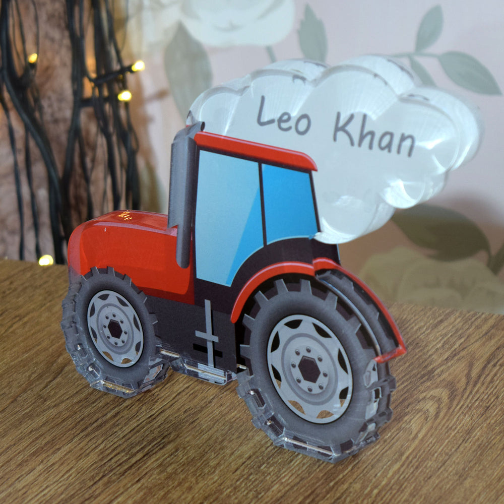 Personalised Tractor Bespoke Acrylic Ornament Gift Decoration